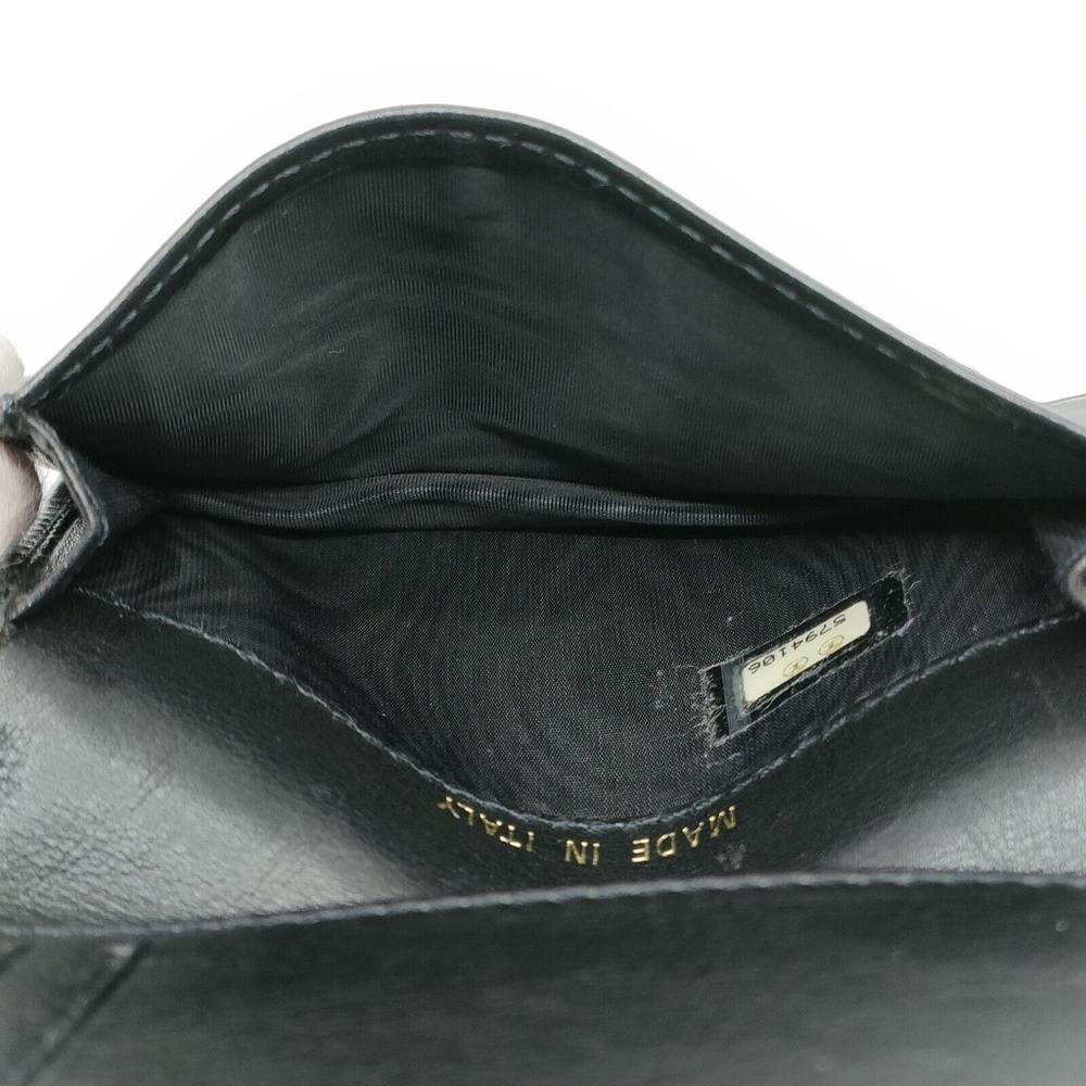 Chanel Card Case Black Leather - Picture 8 of 9